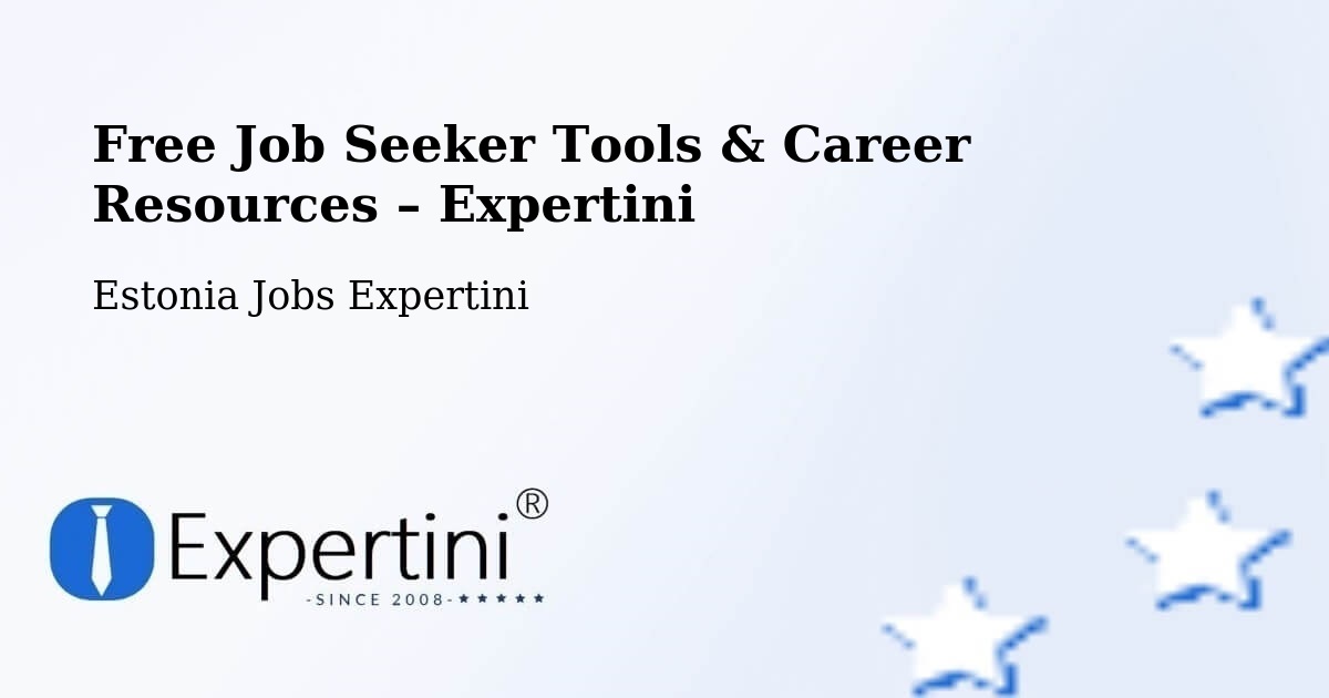 Free Job Seeker Tools & Career Resources – Kärdla - Kärdla, Estonia Jobs Expertini