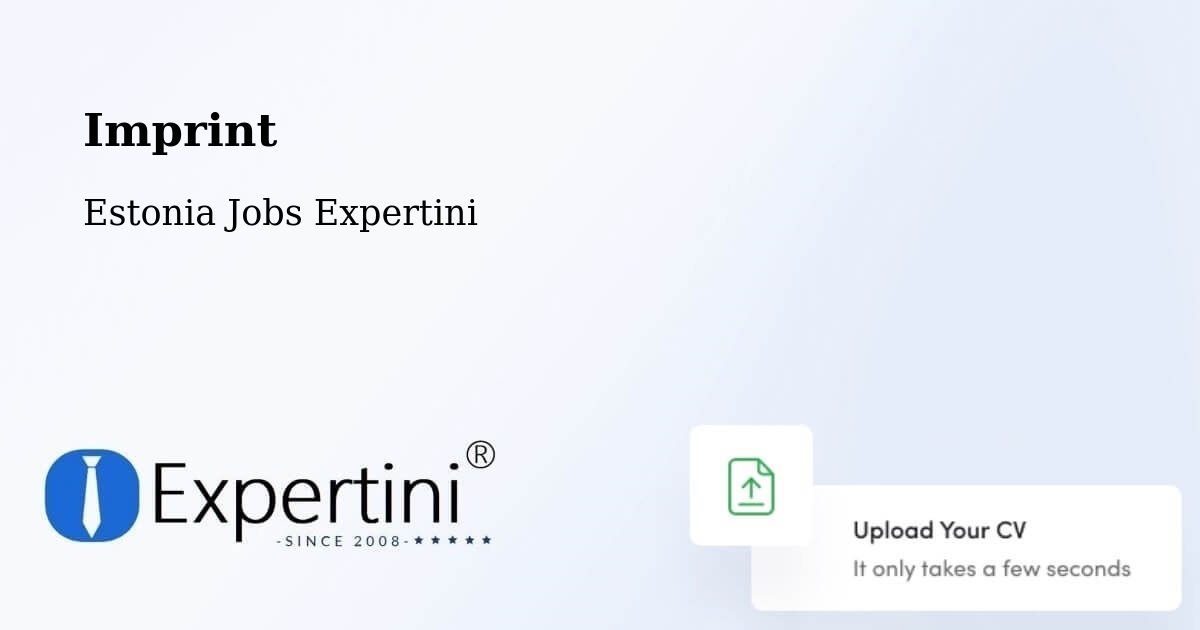 Imprint – Kärdla - Estonia Jobs Expertini